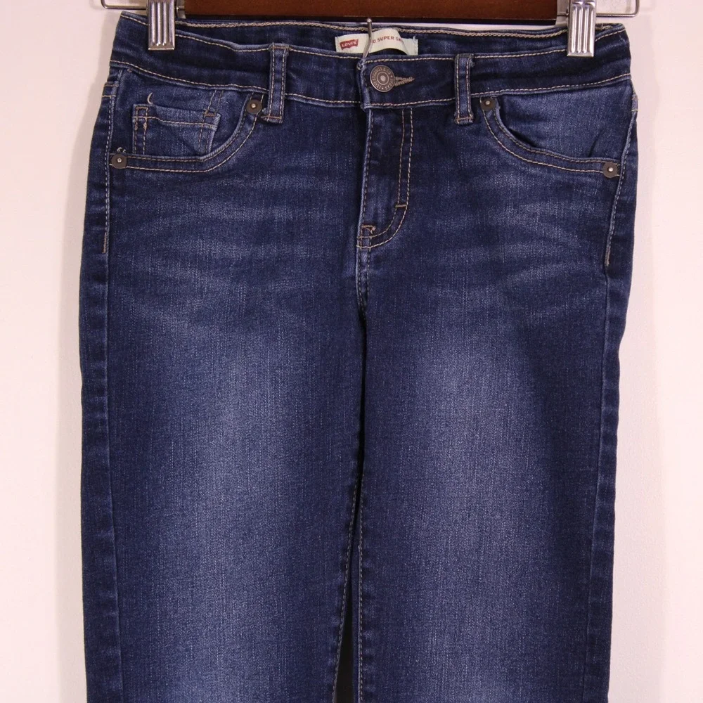 Levis 710 Super Skinny Jeans Girls‎ 12 Reg Denim Casual Adjustable Waist 24x26